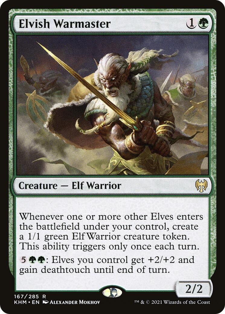 Image for Elvish Warmaster (Kaldheim) (167) - Magic: The Gathering