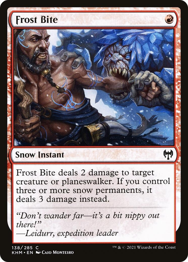 Image for Frost Bite (Kaldheim) (138) - Magic: The Gathering
