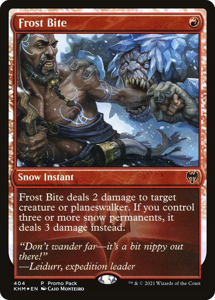 Image for Frost Bite (Promo Pack: Kaldheim) (404) - Magic: The Gathering