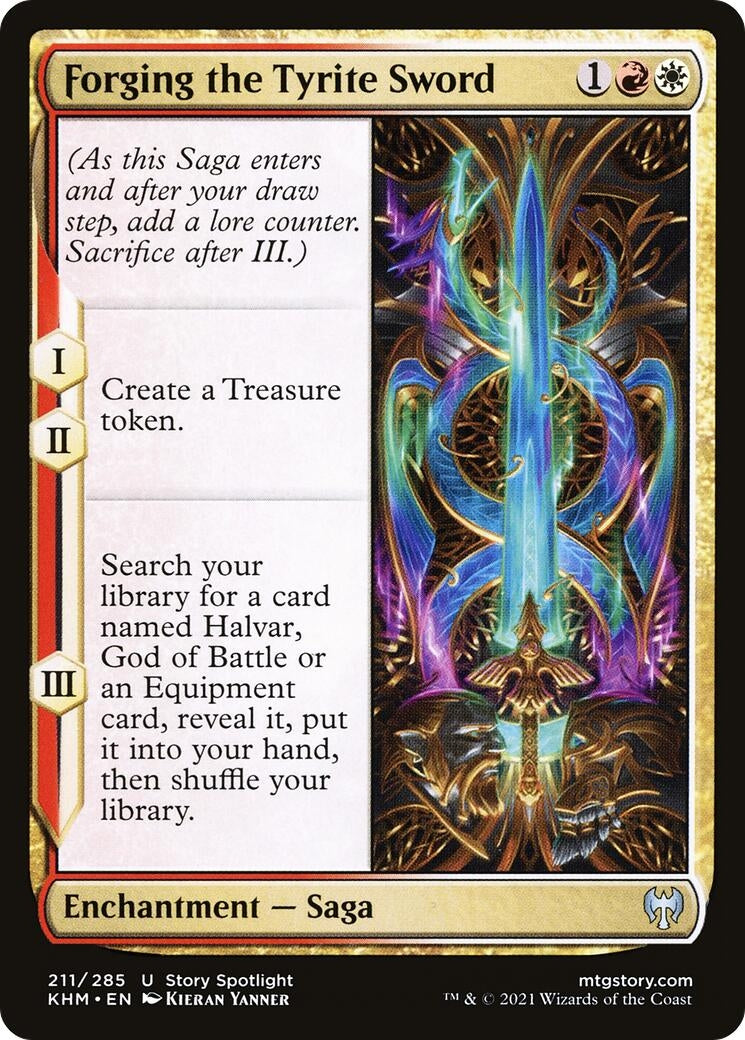 Image for Forging the Tyrite Sword (Kaldheim) (211) - Magic: The Gathering