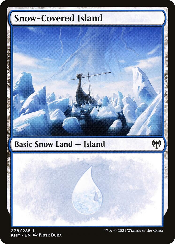 Image for Snow-Covered Island (278) (Kaldheim) (278) - Magic: The Gathering
