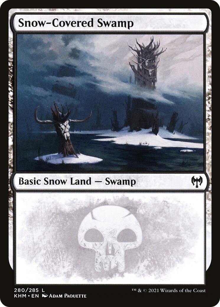 Image for Snow-Covered Swamp (280) (Kaldheim) (280) - Magic: The Gathering
