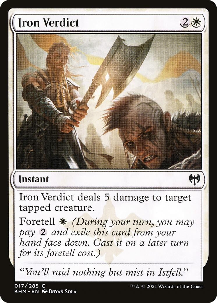 Image for Iron Verdict (Kaldheim) (17) - Magic: The Gathering