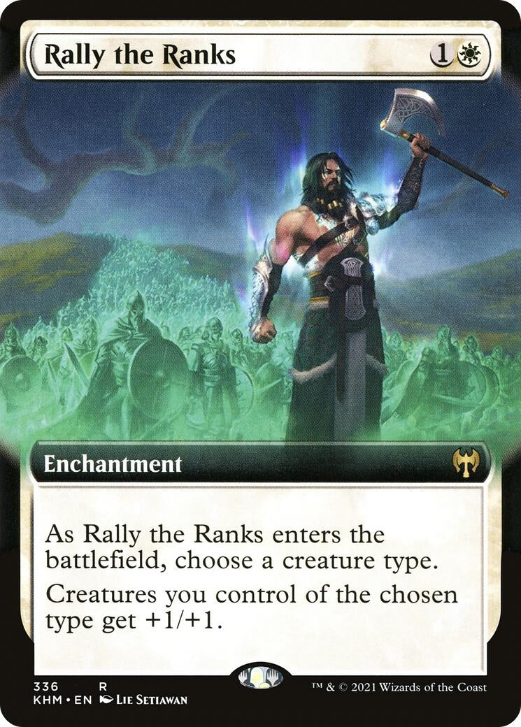 Image for Rally the Ranks (Extended Art) (Kaldheim) (336) - Magic: The Gathering