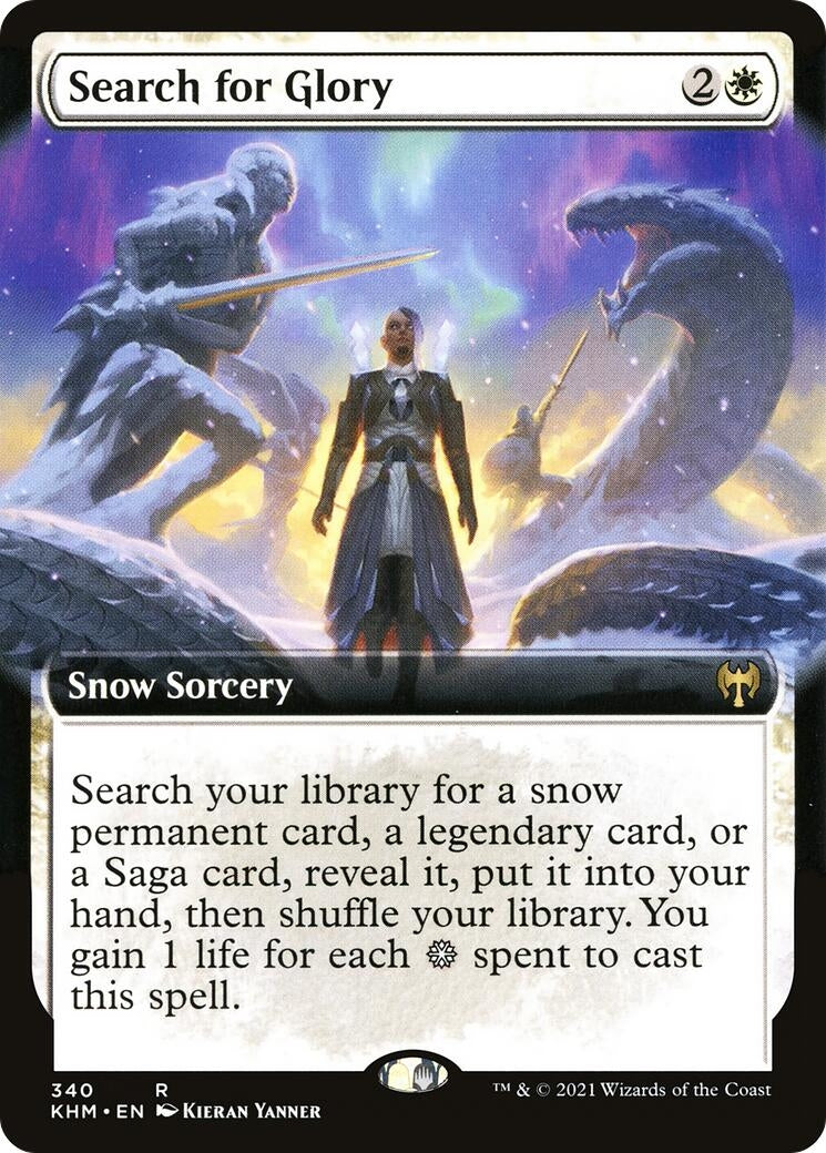 Image for Search for Glory (Extended Art) (Kaldheim) (340) - Magic: The Gathering