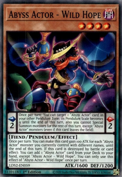 Image for Abyss Actor - Wild Hope (Legendary Duelists: Season 2) (LDS2-EN059) - YuGiOh