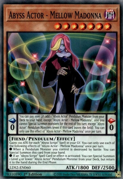 Image for Abyss Actor - Mellow Madonna (Legendary Duelists: Season 2) (LDS2-EN060) - YuGiOh