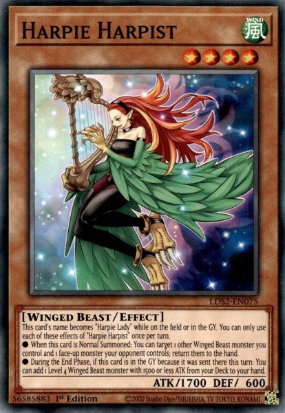 Image for Harpie Harpist (Legendary Duelists: Season 2) (LDS2-EN075) - YuGiOh