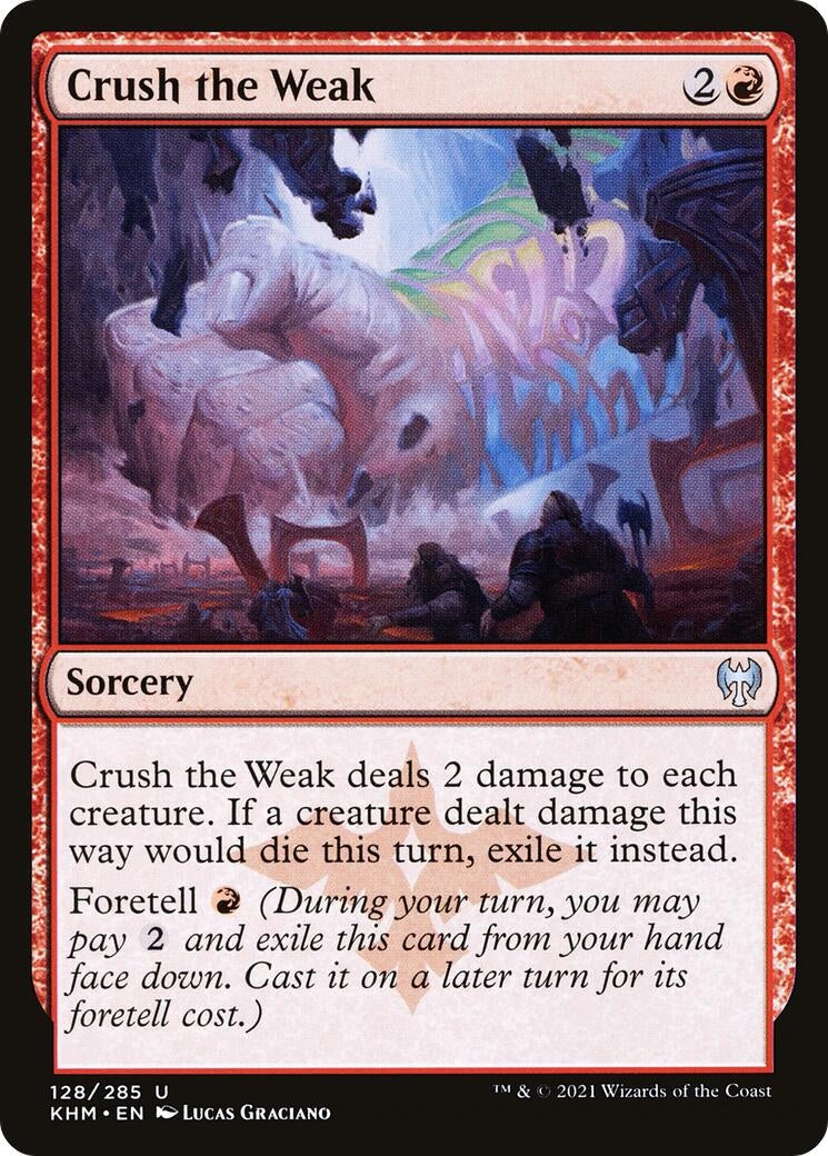 Image for Crush the Weak (Kaldheim) (128) - Magic: The Gathering