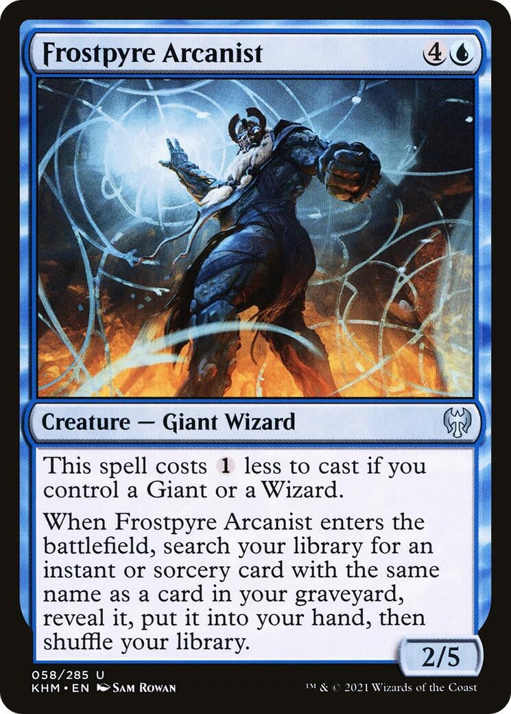 Image for Frostpyre Arcanist (Kaldheim) (58) - Magic: The Gathering