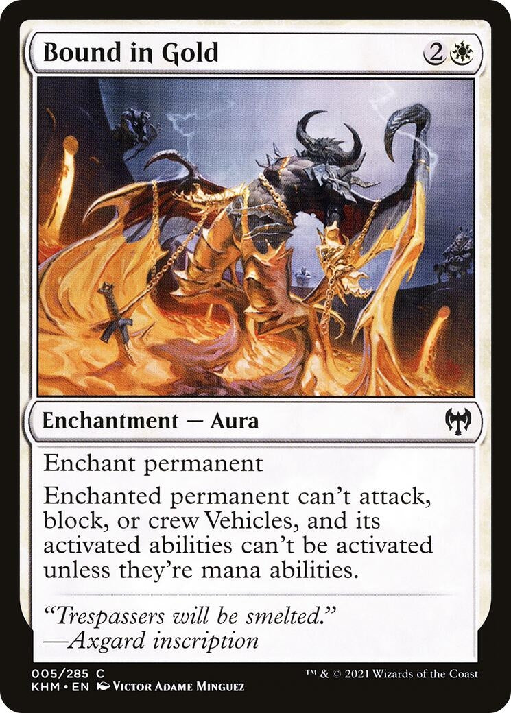 Image for Bound in Gold (Kaldheim) (5) - Magic: The Gathering