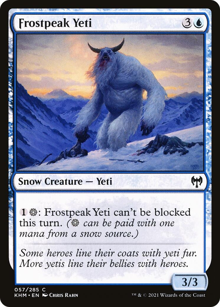 Image for Frostpeak Yeti (Kaldheim) (57) - Magic: The Gathering
