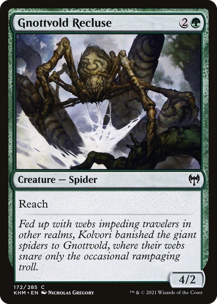 Image for Gnottvold Recluse (Kaldheim) (172) - Magic: The Gathering