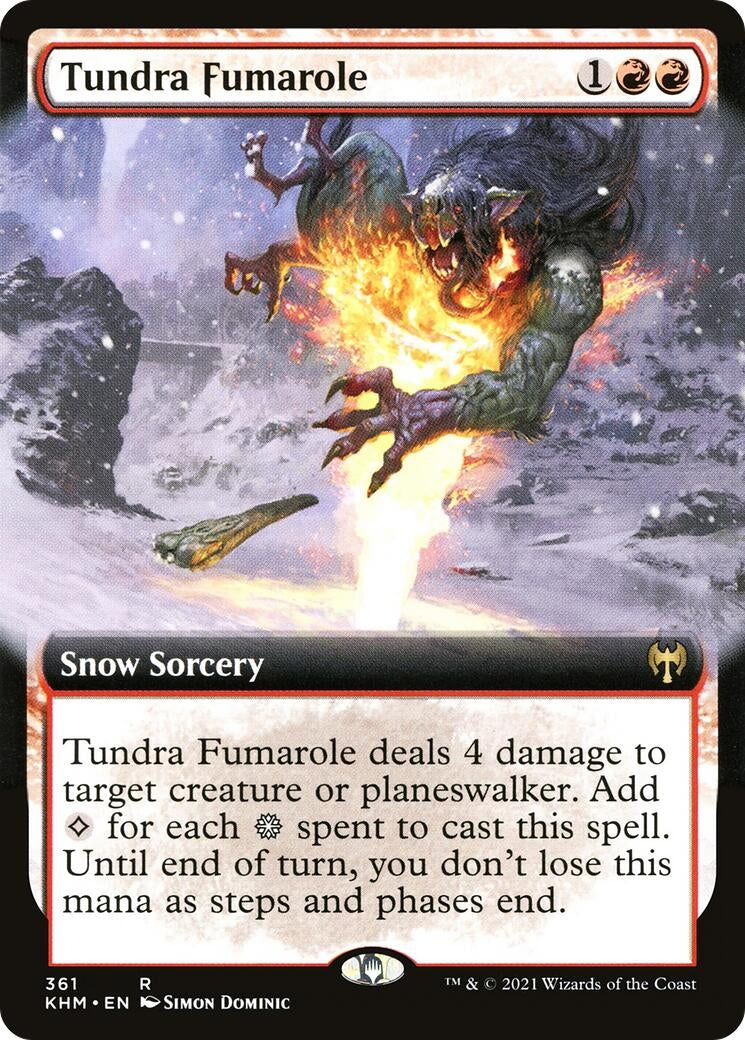 Image for Tundra Fumarole (Extended Art) (Kaldheim) (361) - Magic: The Gathering