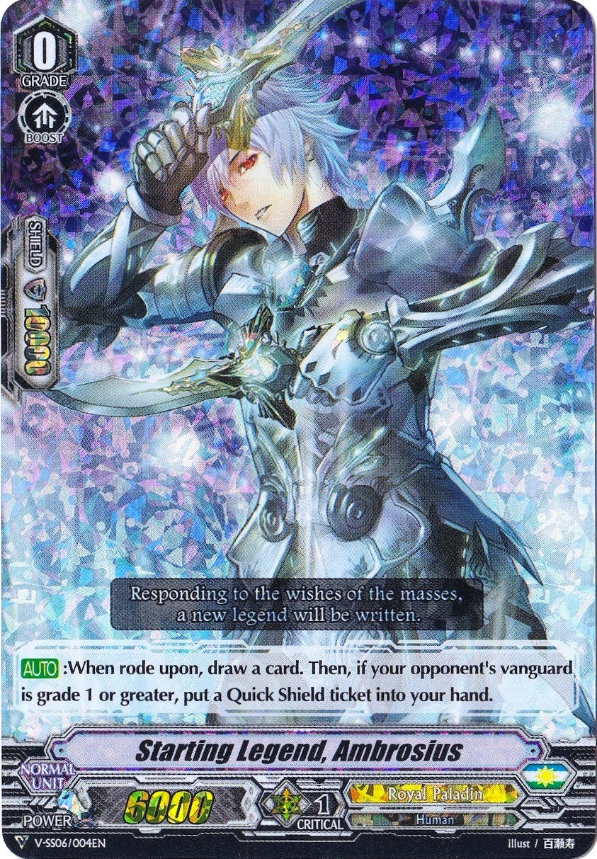 Image for Starting Legend, Ambrosius (RRR Foil) (V-SS06: Valiant Sanctuary) (V-SS06/004EN) - Cardfight Vanguard