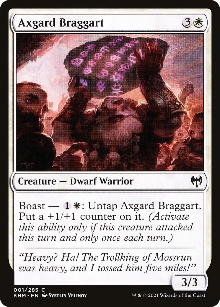 Image for Axgard Braggart (Kaldheim) (1) - Magic: The Gathering