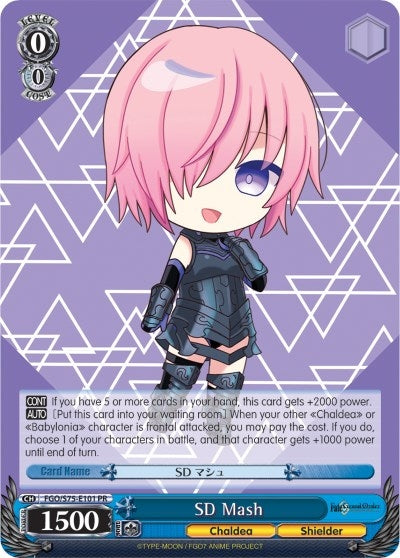 Image for SD Mash (Fate/Grand Order Absolute Demonic Front: Babylonia) (FGO/S75-E101 PR) - Weiss Schwarz