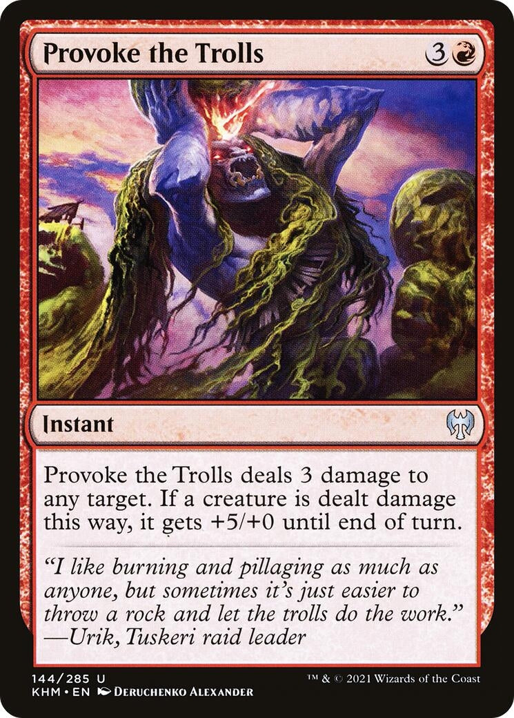 Image for Provoke the Trolls (Kaldheim) (144) - Magic: The Gathering