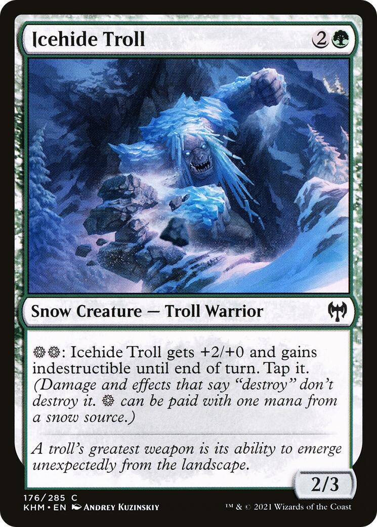 Image for Icehide Troll (Kaldheim) (176) - Magic: The Gathering