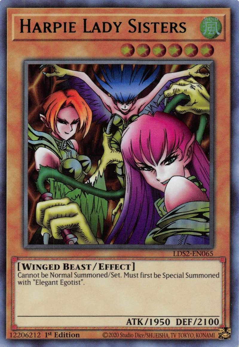 Image for Harpie Lady Sisters (Green) (Legendary Duelists: Season 2) (LDS2-EN065) - YuGiOh