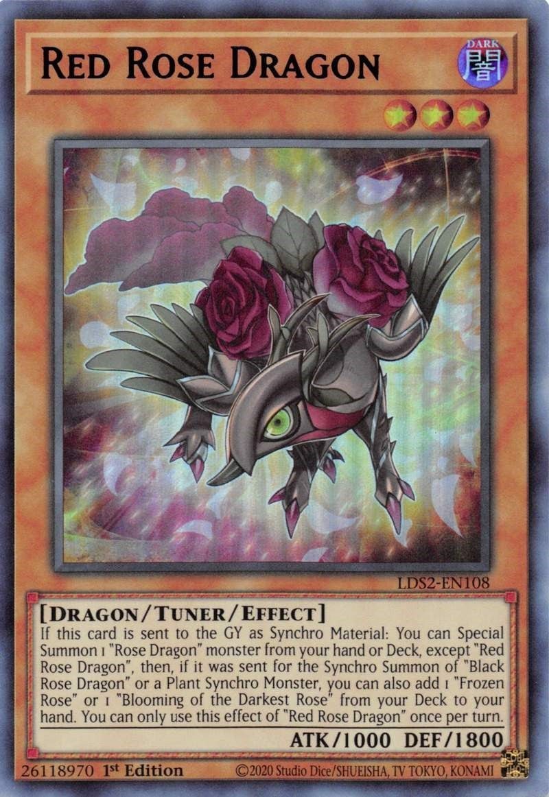 Image for Red Rose Dragon (Blue) (Legendary Duelists: Season 2) (LDS2-EN108) - YuGiOh