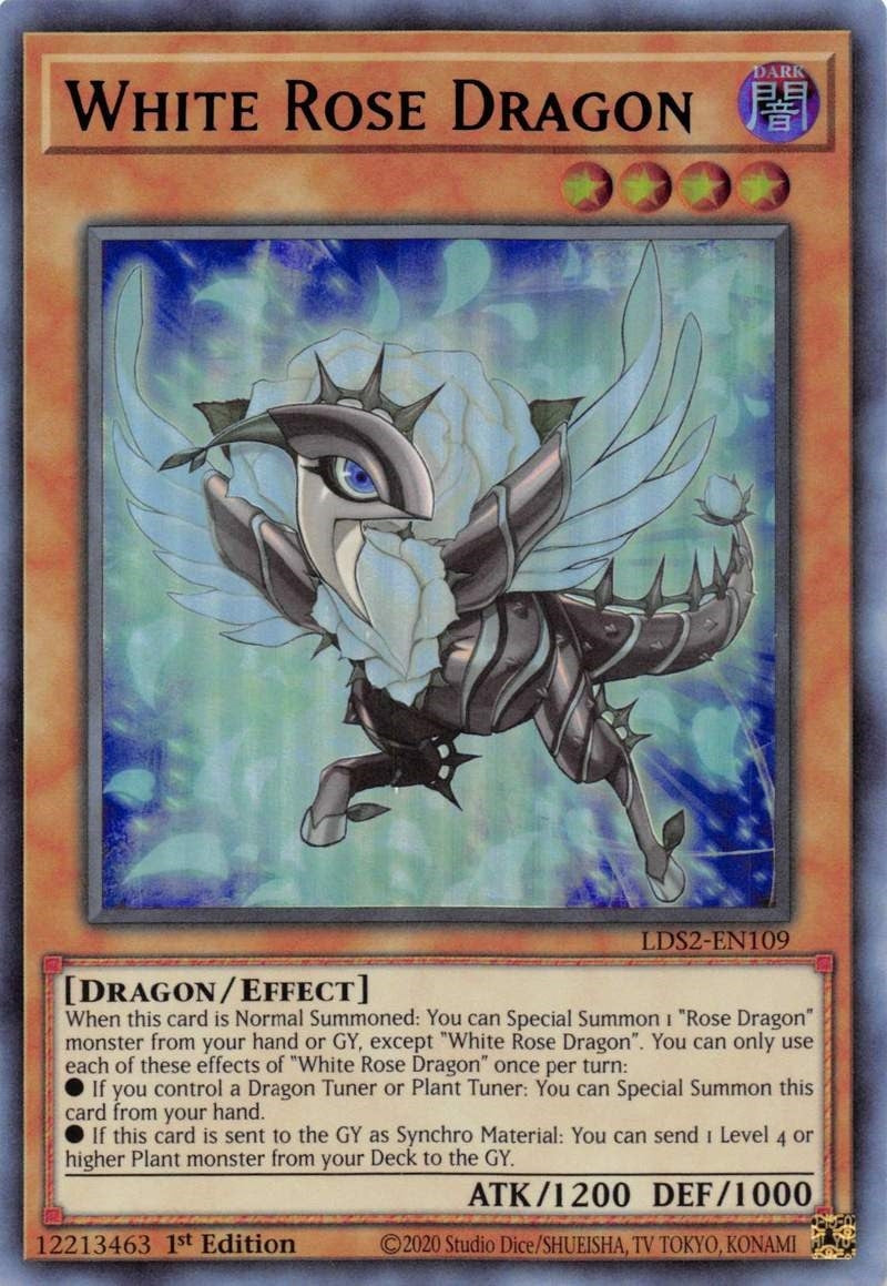 Image for White Rose Dragon (Blue) (Legendary Duelists: Season 2) (LDS2-EN109) - YuGiOh