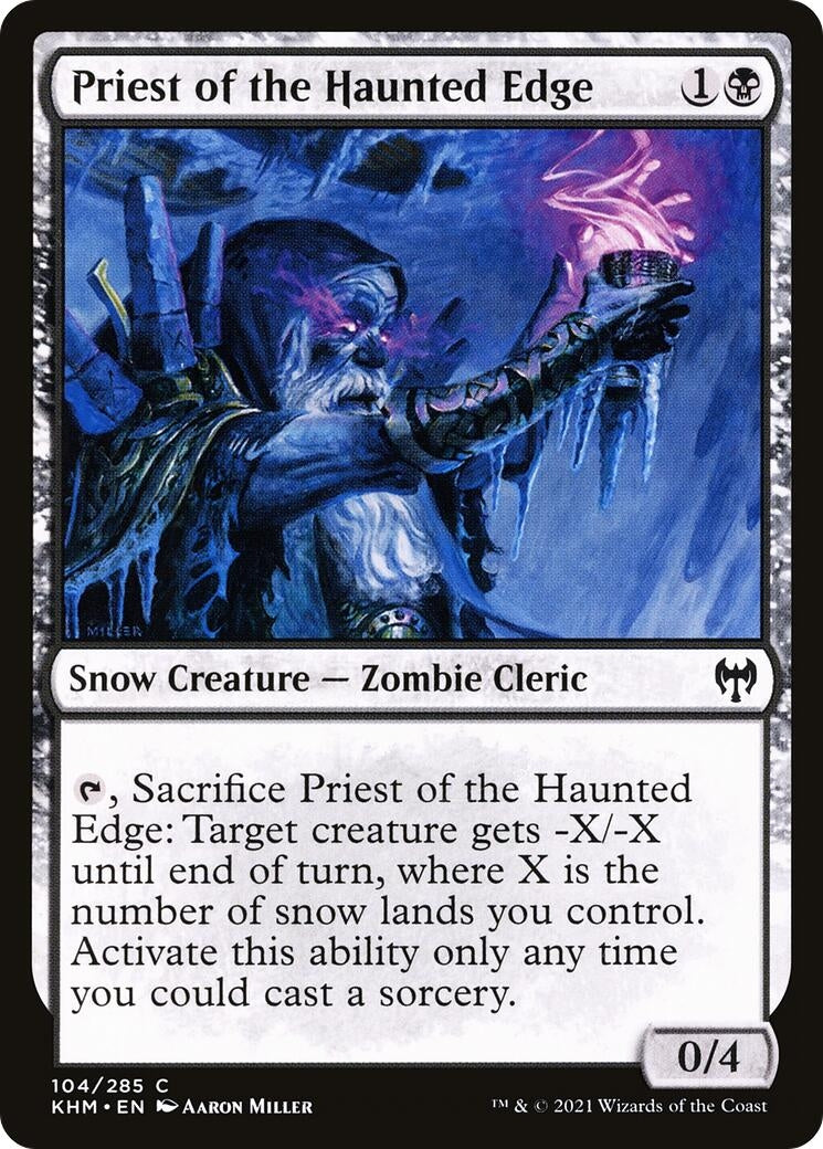 Image for Priest of the Haunted Edge (Kaldheim) (104) - Magic: The Gathering