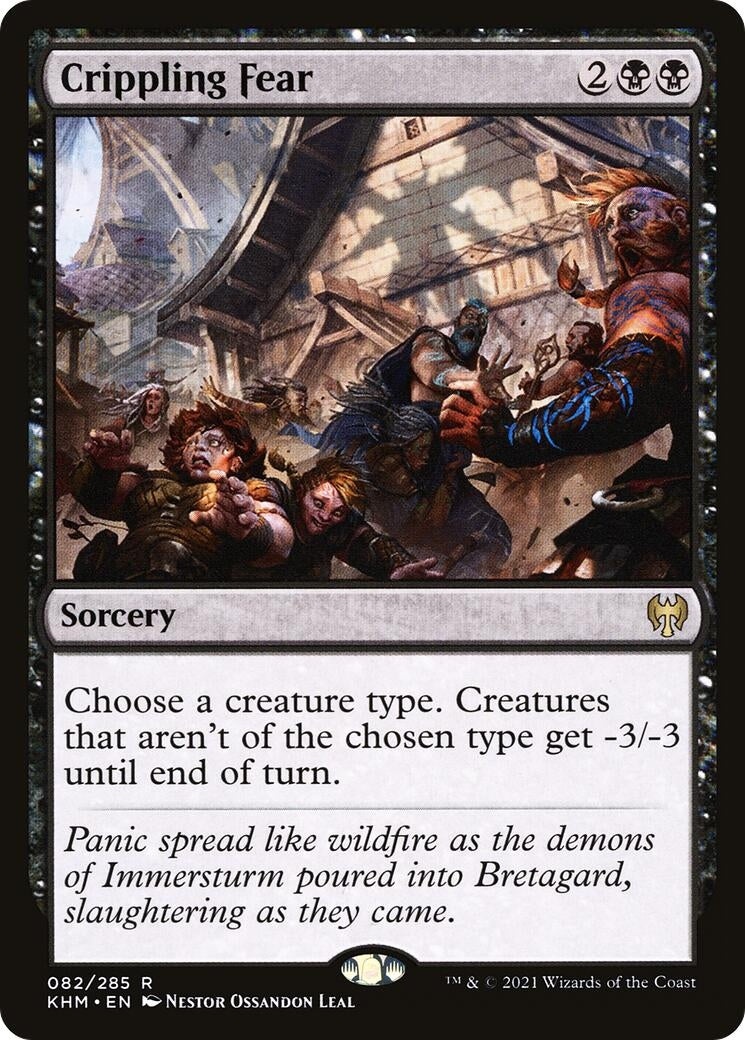 Image for Crippling Fear (Kaldheim) (82) - Magic: The Gathering