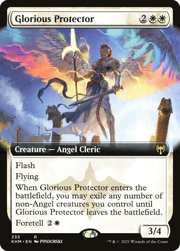 Image for Glorious Protector (Extended Art) (Kaldheim) (335) - Magic: The Gathering