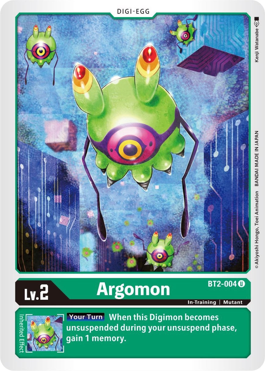 Image for Argomon - BT2-004 (BT01-03B) (BT2-004 U) - Digimon Card Game