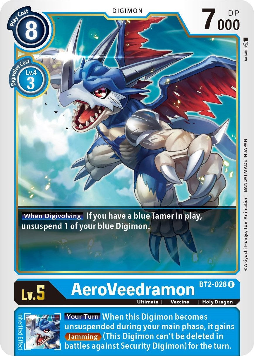 Image for AeroVeedramon (BT01-03B) (BT2-028 R) - Digimon Card Game