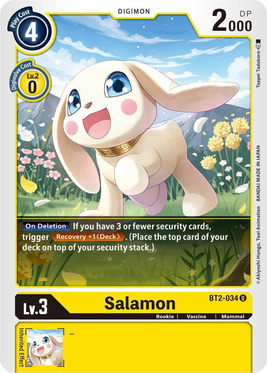 Image for Salamon - BT2-034 (BT01-03B) (BT2-034 U) - Digimon Card Game