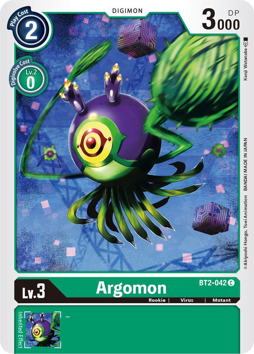 Image for Argomon - BT2-042 (BT01-03B) (BT2-042 C) - Digimon Card Game