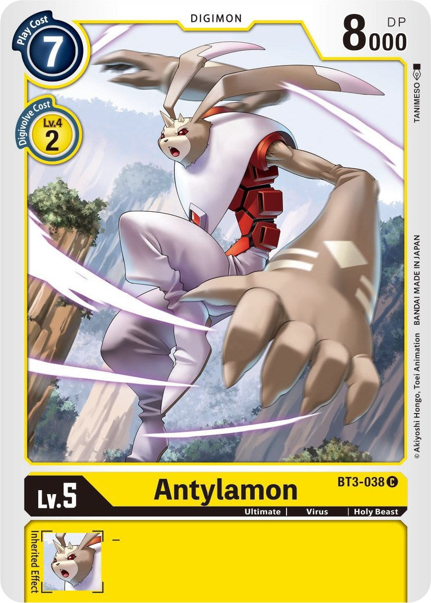 Image for Antylamon (BT01-03B) (BT3-038 C) - Digimon Card Game
