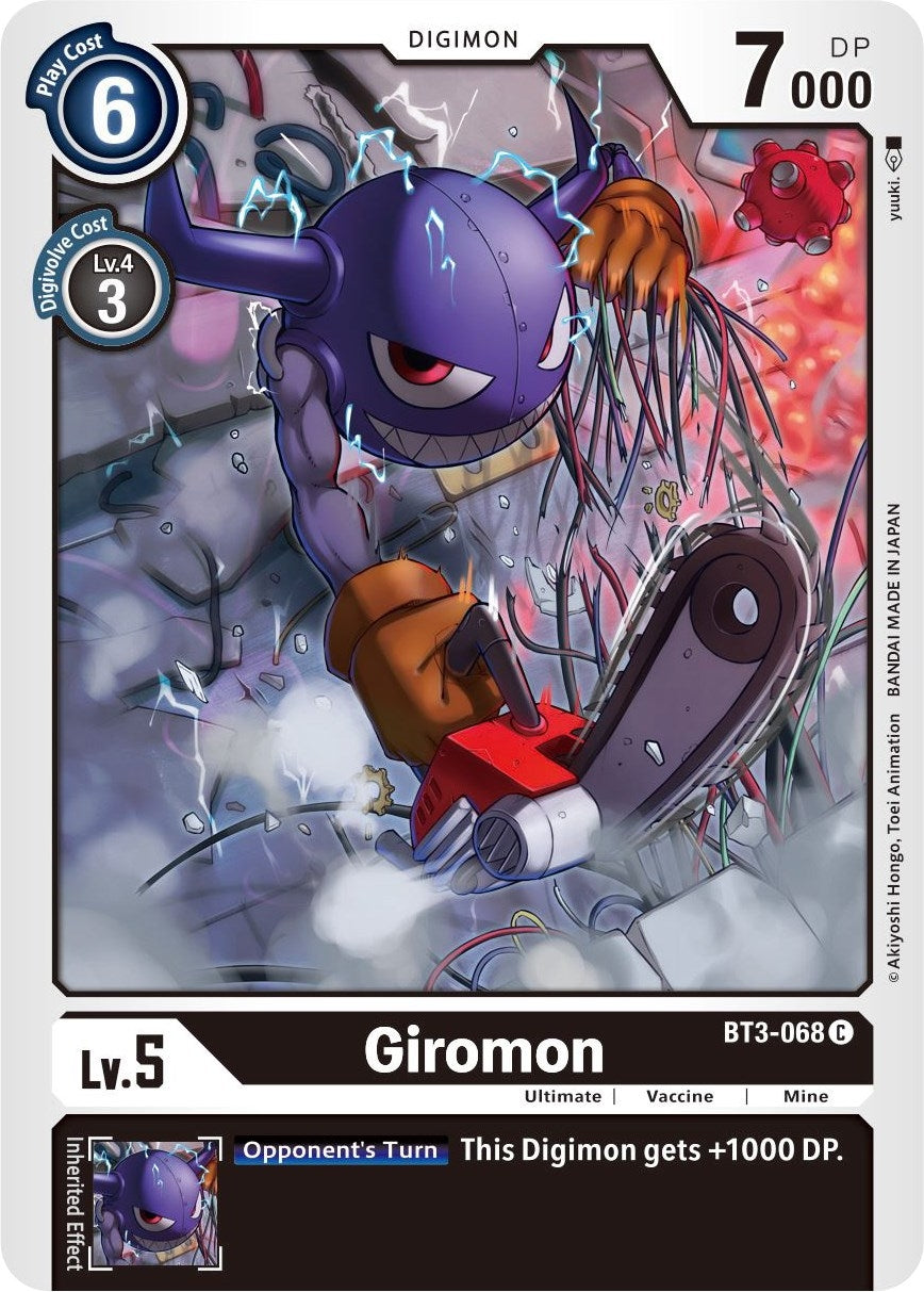 Image for Giromon (BT01-03B) (BT3-068 C) - Digimon Card Game