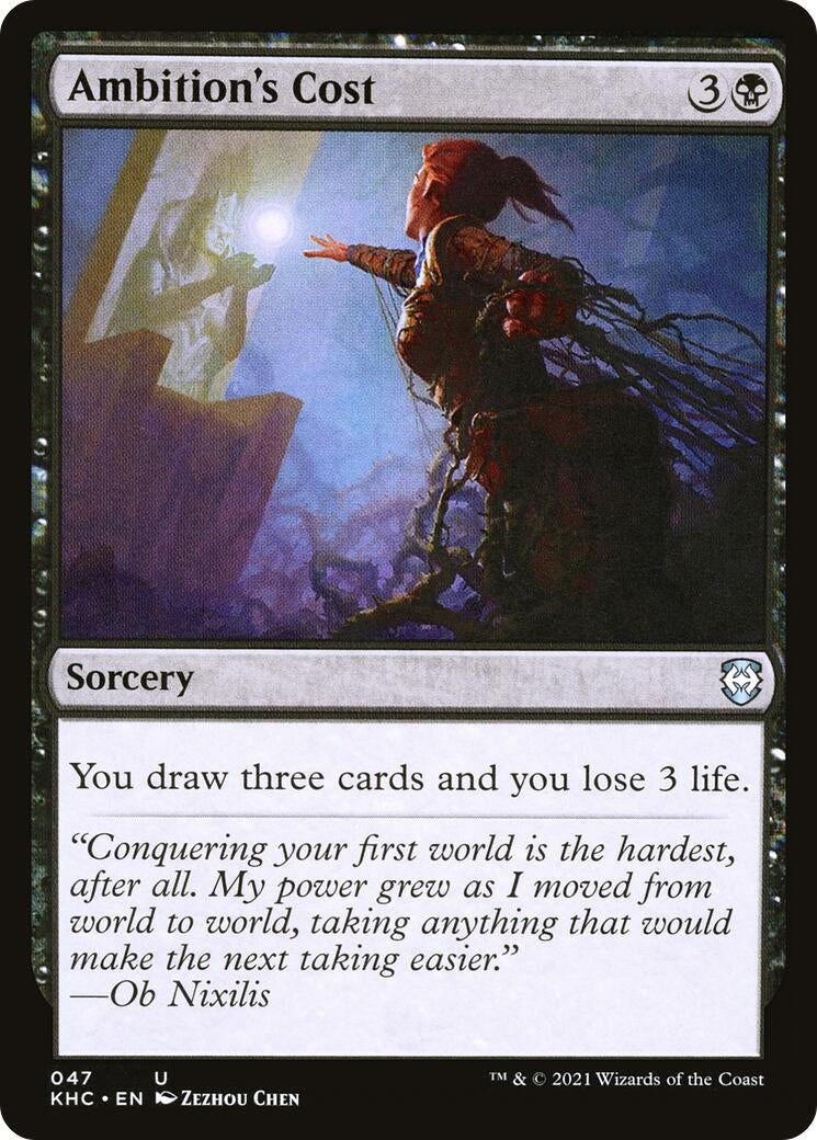 Image for Ambition's Cost (Commander: Kaldheim) (47) - Magic: The Gathering