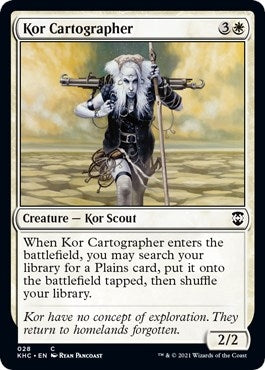 Image for Kor Cartographer (Commander: Kaldheim) (28) - Magic: The Gathering