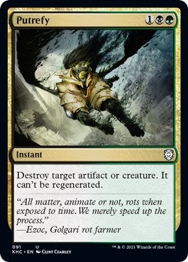 Image for Putrefy (Commander: Kaldheim) (91) - Magic: The Gathering