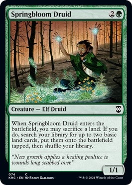 Image for Springbloom Druid (Commander: Kaldheim) (74) - Magic: The Gathering