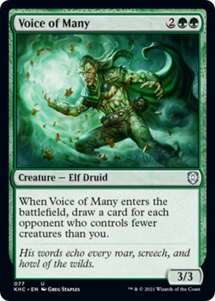 Image for Voice of Many (Commander: Kaldheim) (77) - Magic: The Gathering