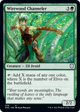 Image for Wirewood Channeler (Commander: Kaldheim) (79) - Magic: The Gathering