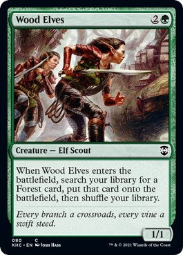 Image for Wood Elves (Commander: Kaldheim) (80) - Magic: The Gathering