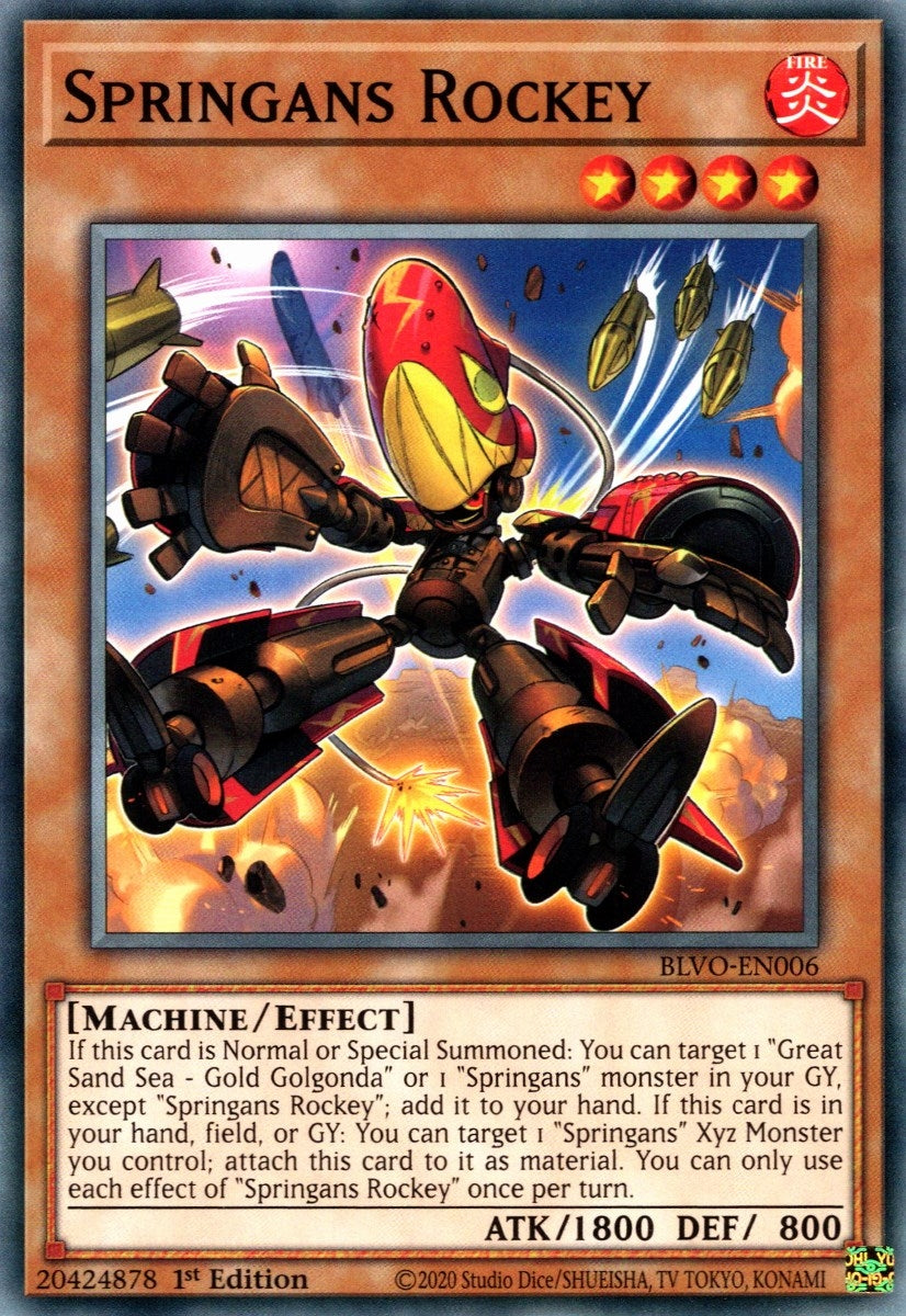 Image for Springans Rockey (Blazing Vortex) (BLVO-EN006) - YuGiOh