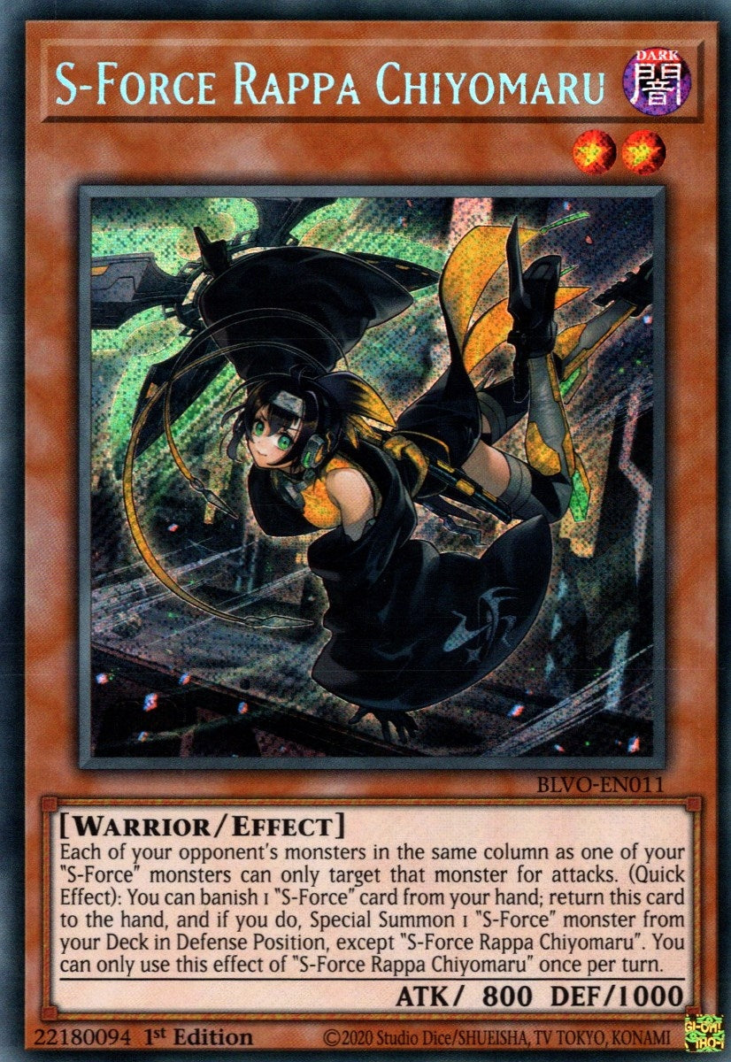 Image for S-Force Rappa Chiyomaru (Blazing Vortex) (BLVO-EN011) - YuGiOh