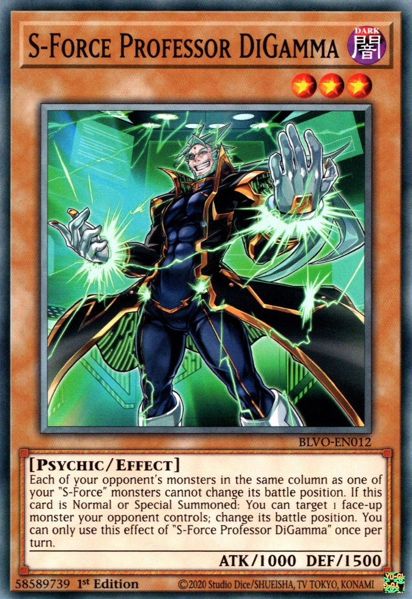 Image for S-Force Professor DiGamma (Blazing Vortex) (BLVO-EN012) - YuGiOh