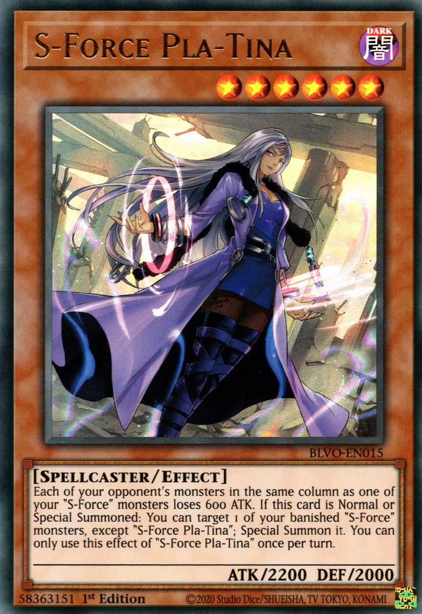 Image for S-Force Pla-Tina (Blazing Vortex) (BLVO-EN015) - YuGiOh