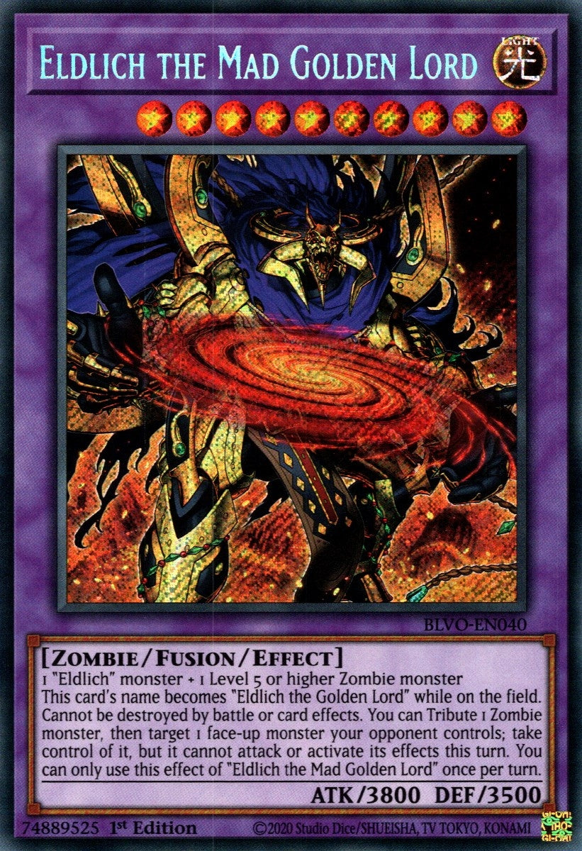 Image for Eldlich the Mad Golden Lord (Blazing Vortex) (BLVO-EN040) - YuGiOh