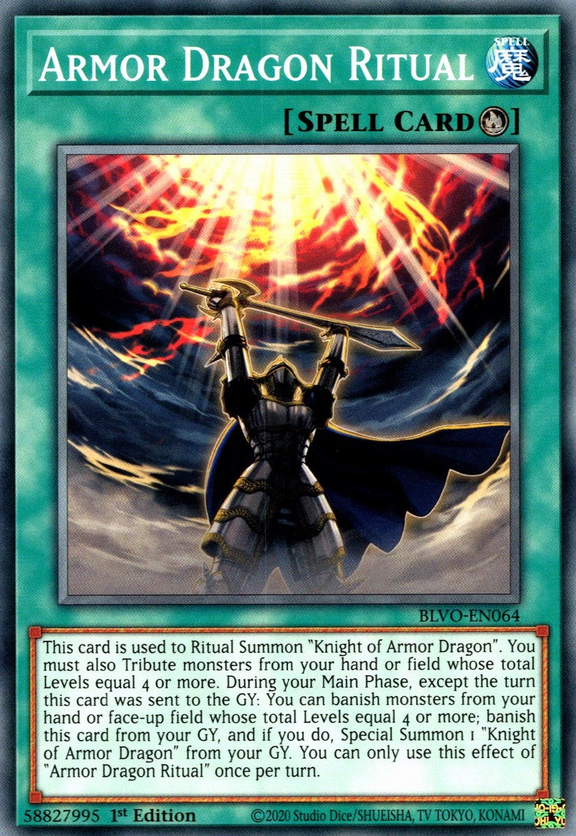 Image for Armor Dragon Ritual (Blazing Vortex) (BLVO-EN064) - YuGiOh