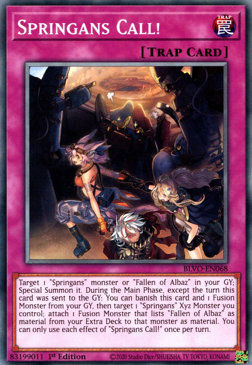 Image for Springans Call! (Blazing Vortex) (BLVO-EN068) - YuGiOh