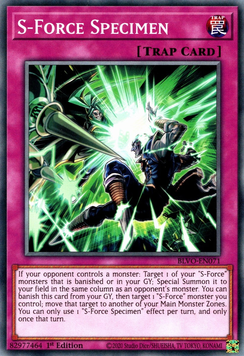 Image for S-Force Specimen (Blazing Vortex) (BLVO-EN071) - YuGiOh